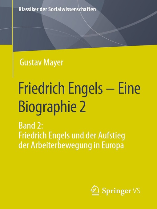 Title details for Friedrich Engels – Eine Biographie 2 by Gustav Mayer - Available